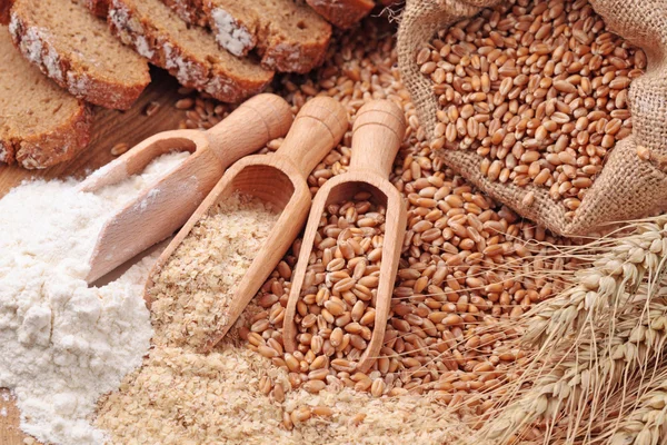 depositphotos 6147477 stock photo wheat grains bran and flour